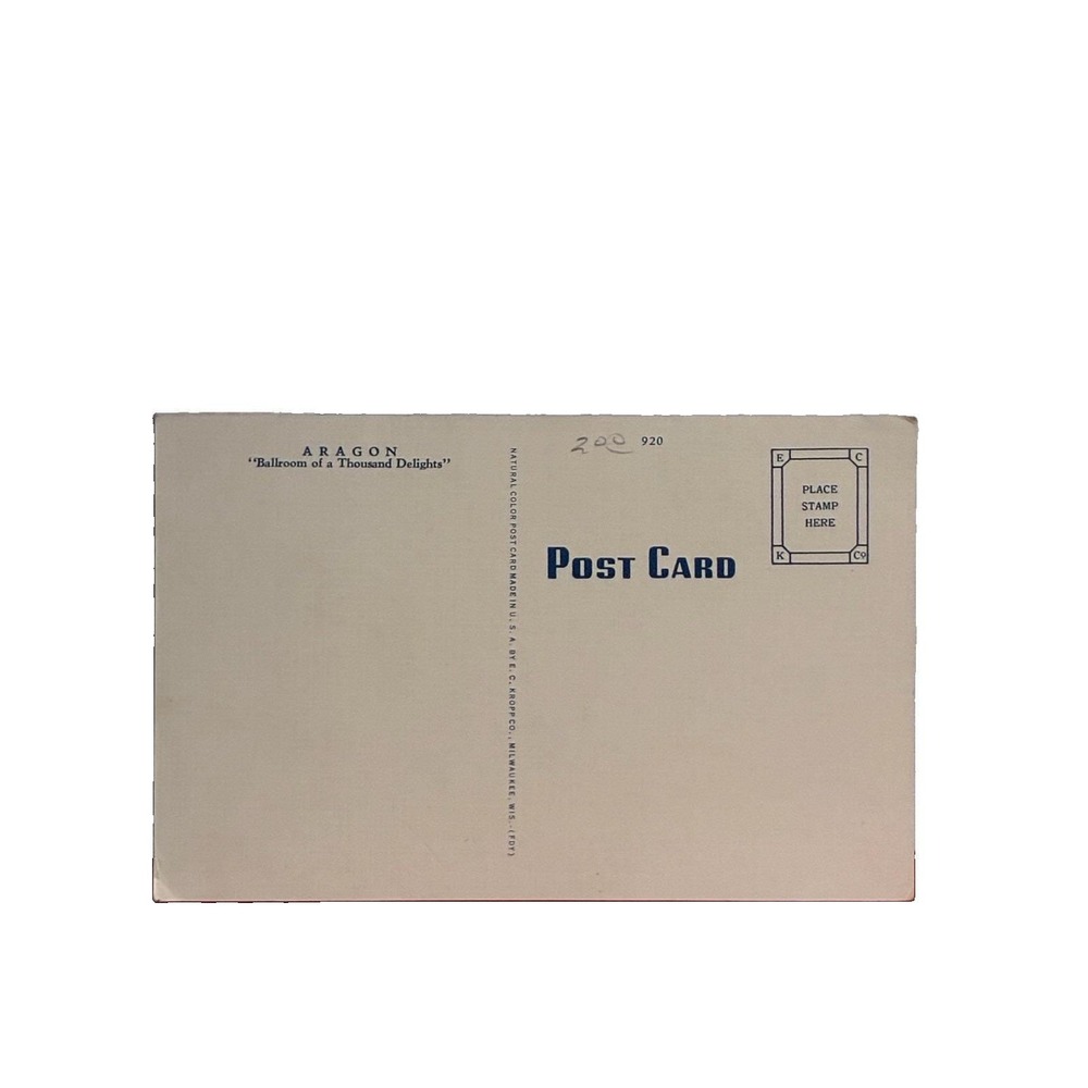 Aragon Ballroom, Lawrence near Broadway, Chicago, lL - 1946, Postcard - Picture 3 of 3